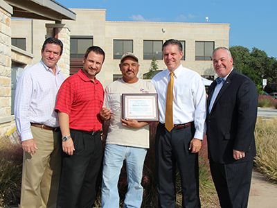 Manuel Martinez of Parks and Rec took home the Overall Individual Customer Service Award.
